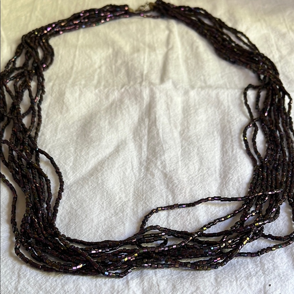 Elegant Multi-Strand Beaded Necklace